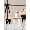 Picture of PAPER CUPS CREAM WITH BLACK BOWS 220ML - 6 PACK